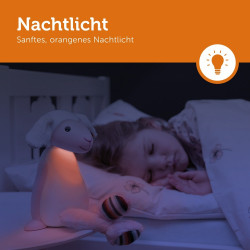 Nachtlicht - leuchtet sanft in der Farbe Orange