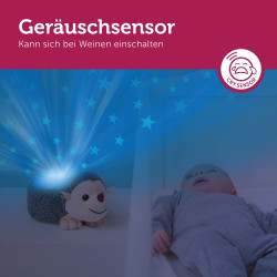 Verfügt über einen Geräuschsensor