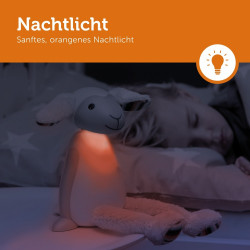 Nachtlicht - leuchtet sanft in der Farbe Orange