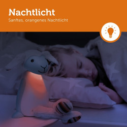 Nachtlicht - leuchtet sanft in der Farbe Orange